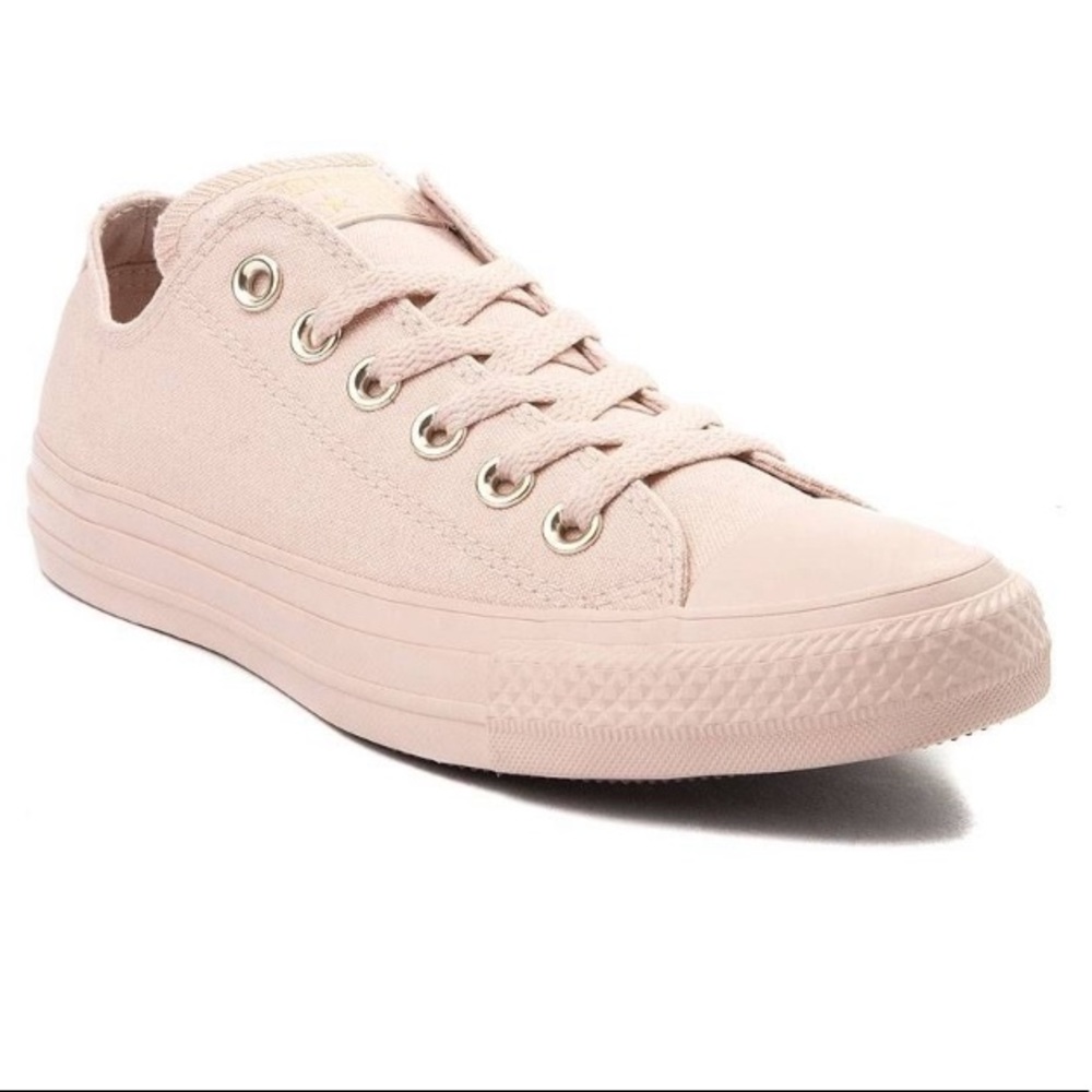 Pink rose gold converse (not leather)